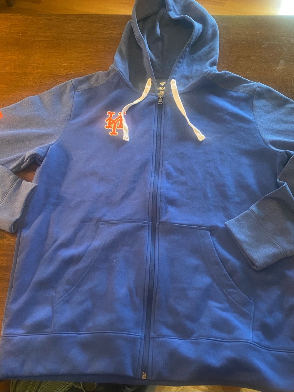 Fanatics New York Mets MLB Full Zip Hoodie Mens Size Large Blue New with Tags